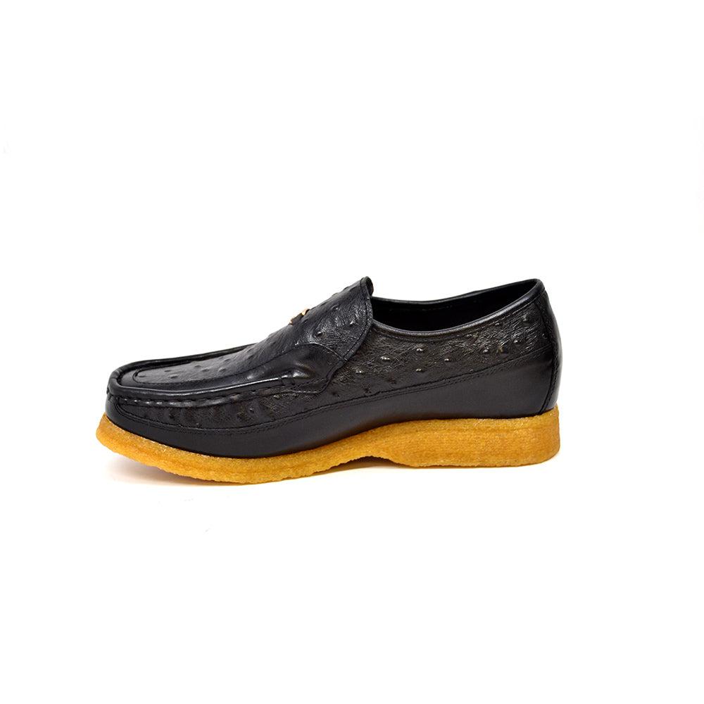 British Walkers Harlem Ostrich Leather - Stylish And Comfortable Slip On Shoes — product view 30
