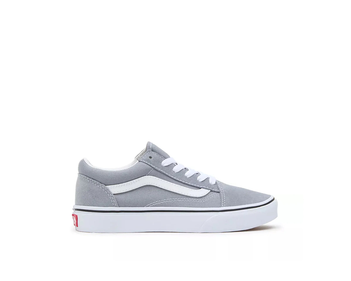 Vans Old Skool Men's Sneakers — Light Grey/True White Suede Low-Top