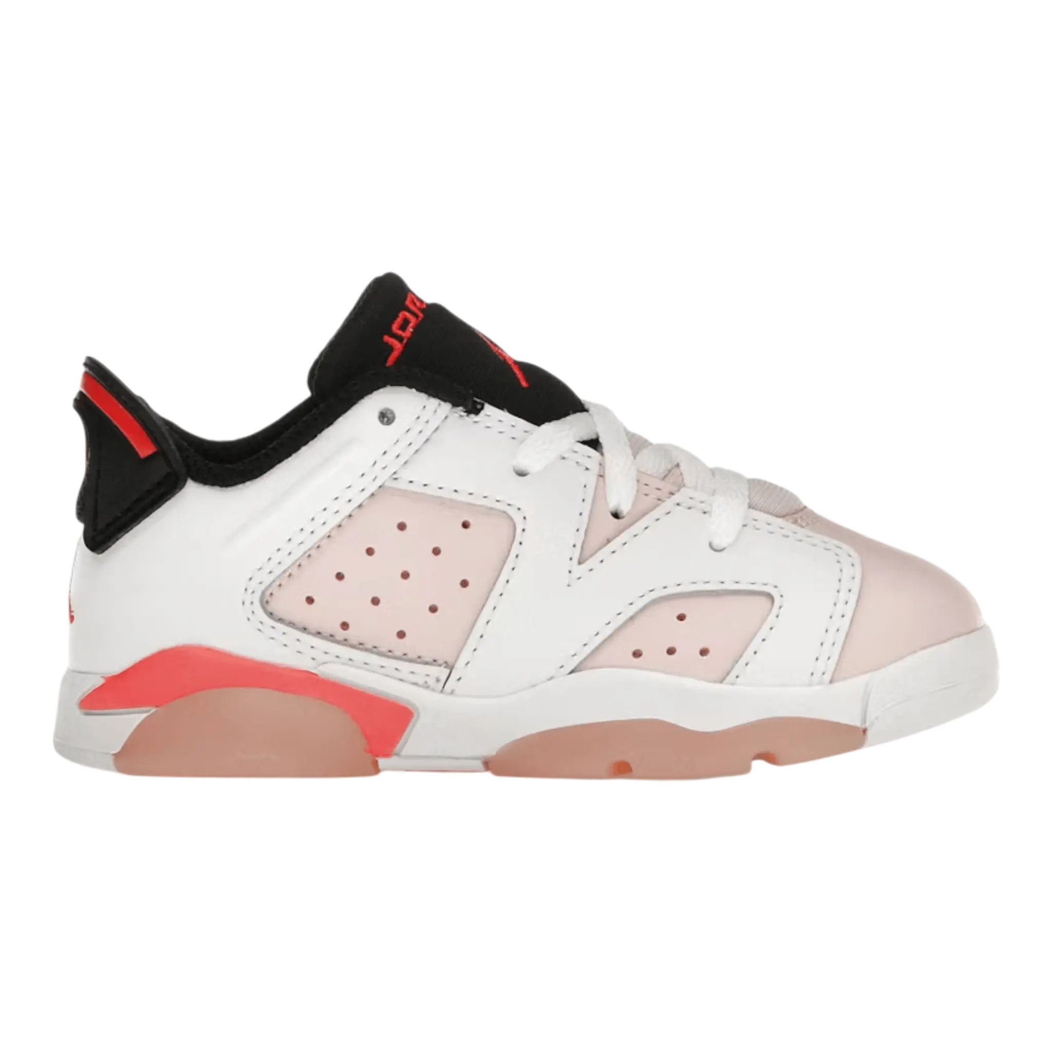 Jordan 6 Retro Low Toddler Shoes White/Infrared 23/Black/Atmosphere