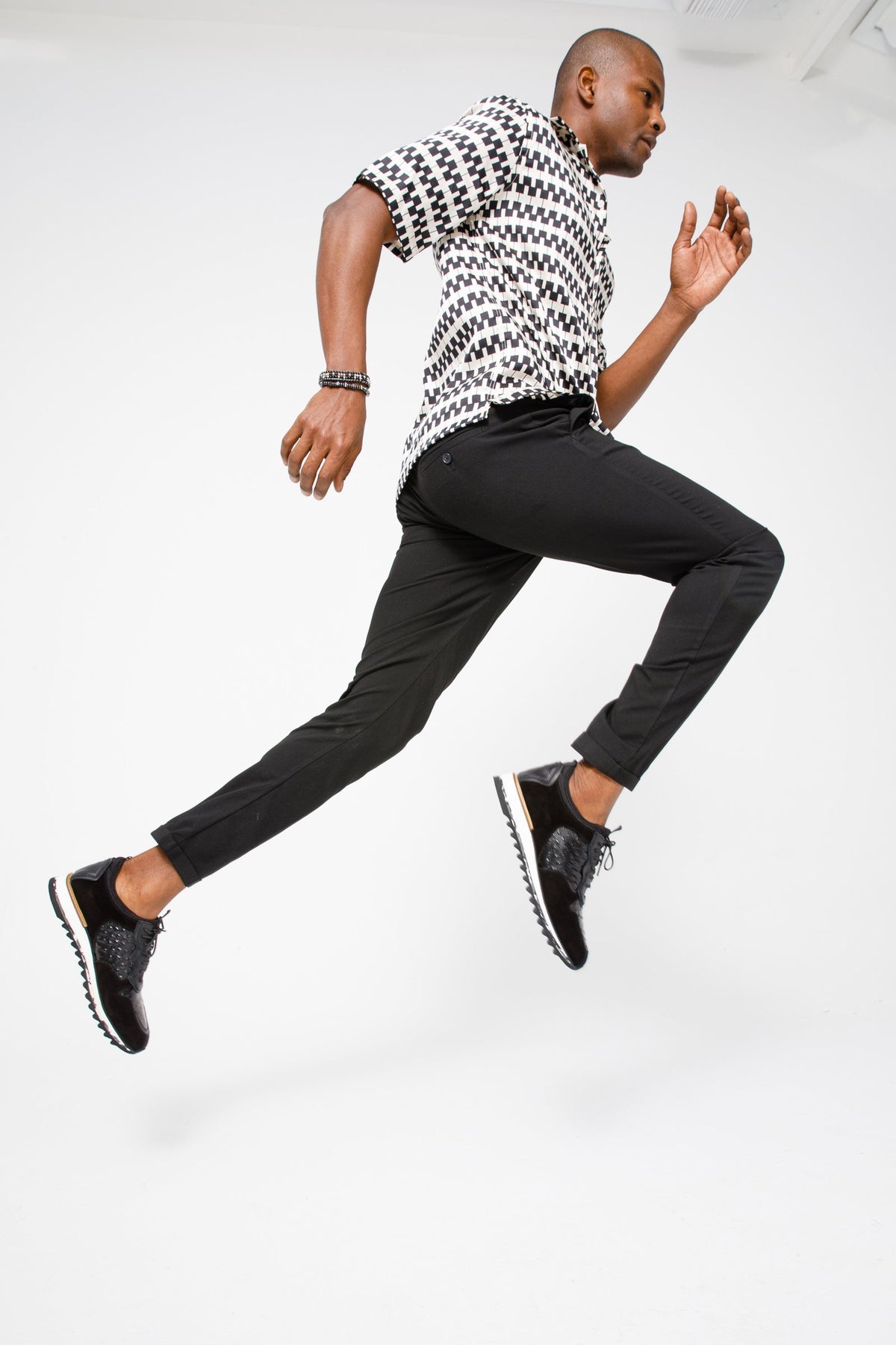 Vinci Leather The Sopez Black Leather Men Sneaker – product view 11
