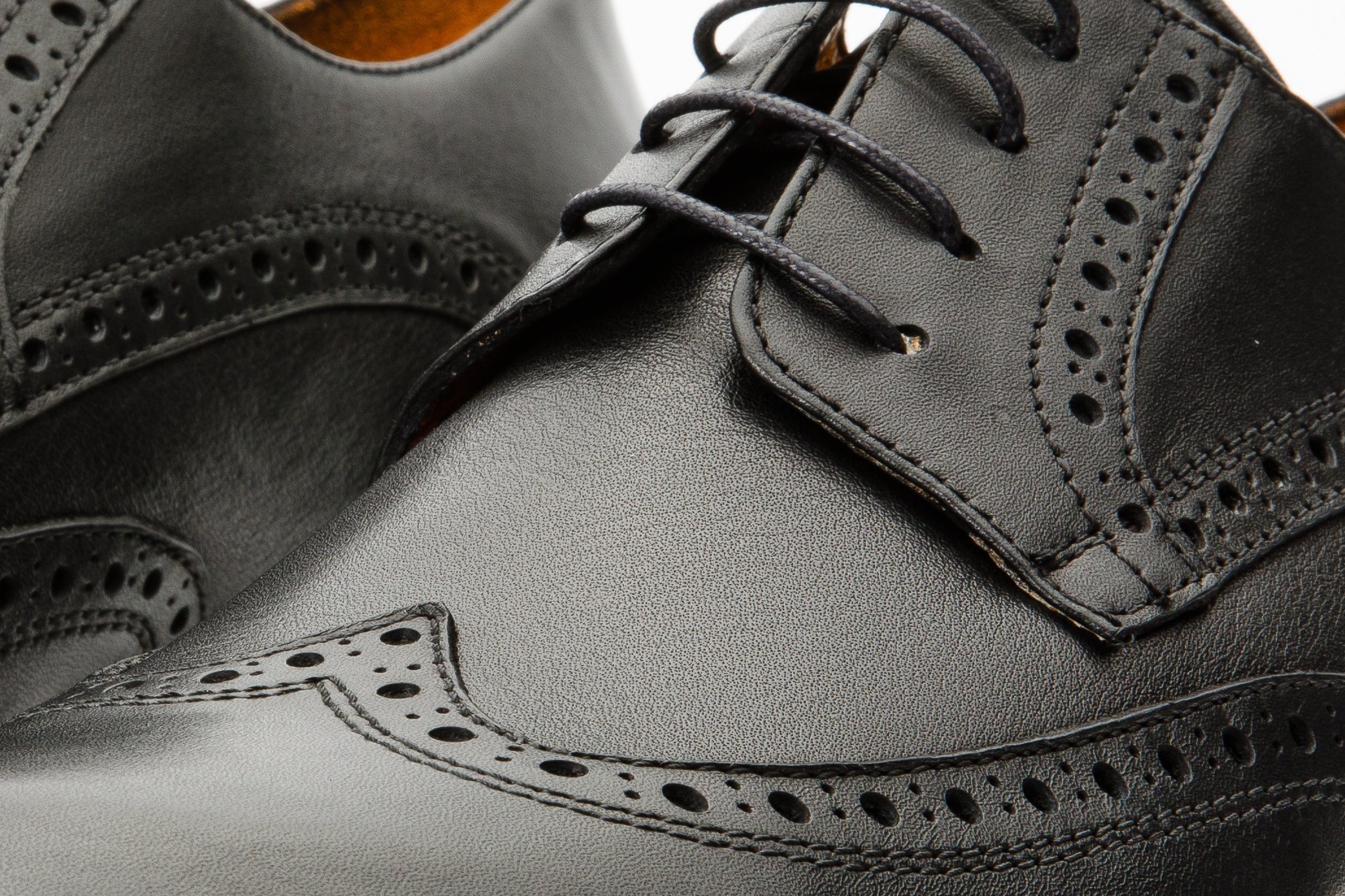 The Molise Black Wingtip Semi Brogue Derby Men Shoe Final Sale!