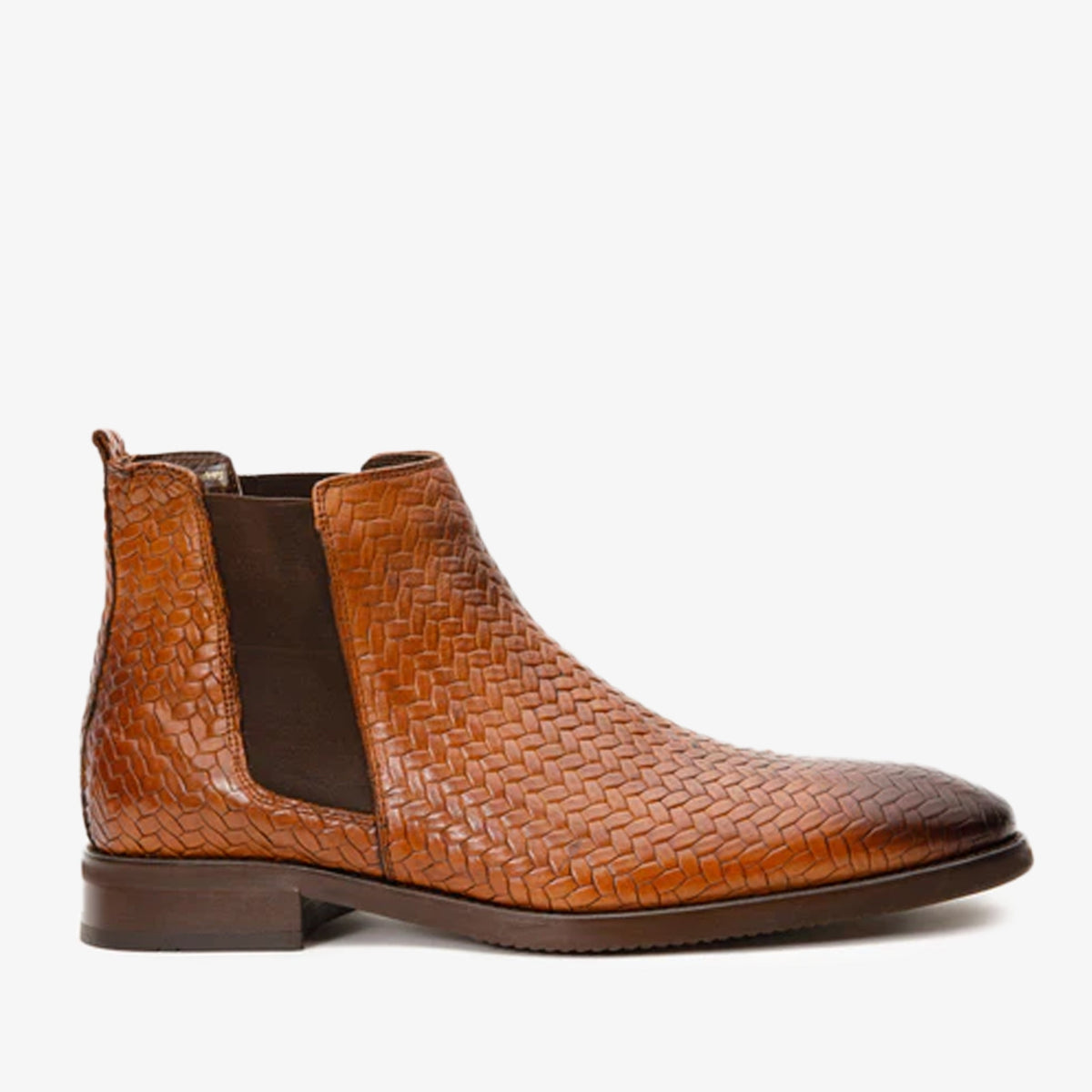 Vinci Leather The Oslo Tan Leather Chelsea Men Boot – product view 1