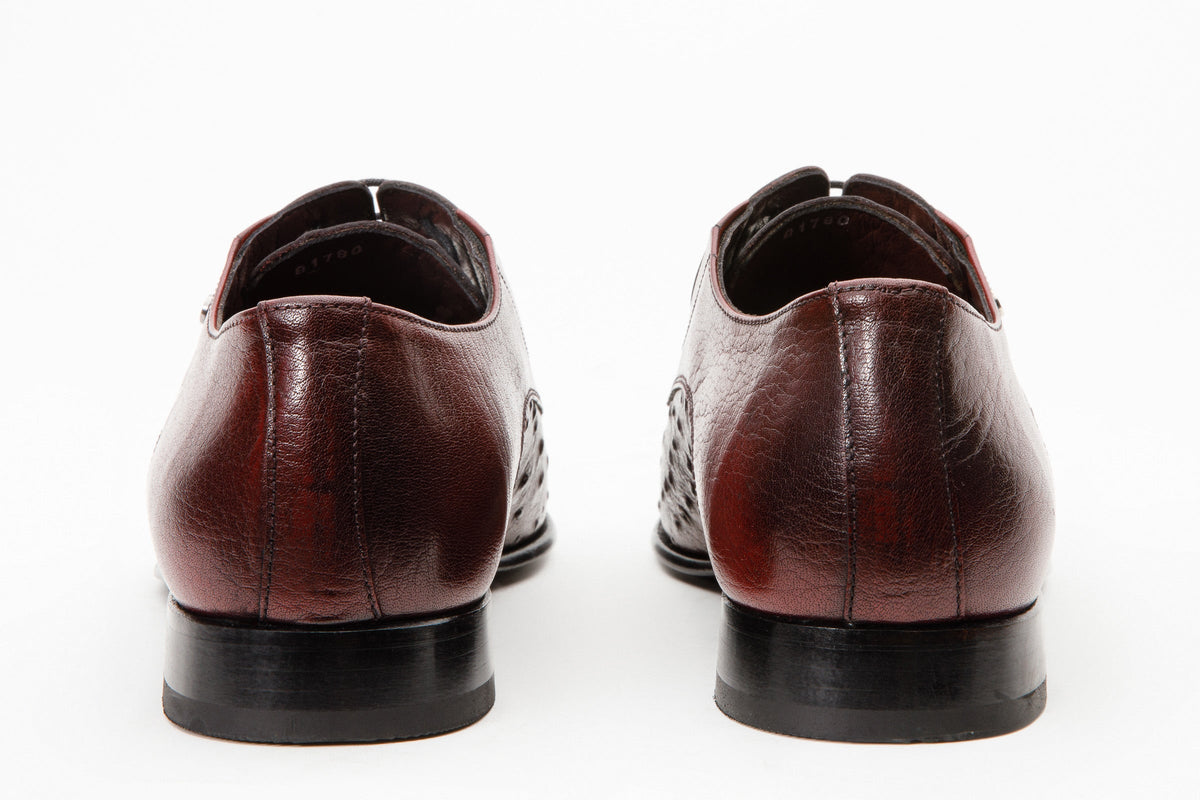Vinci Leather The Porto Alegre Burgundy Leather Derby Men Shoe – product view 4