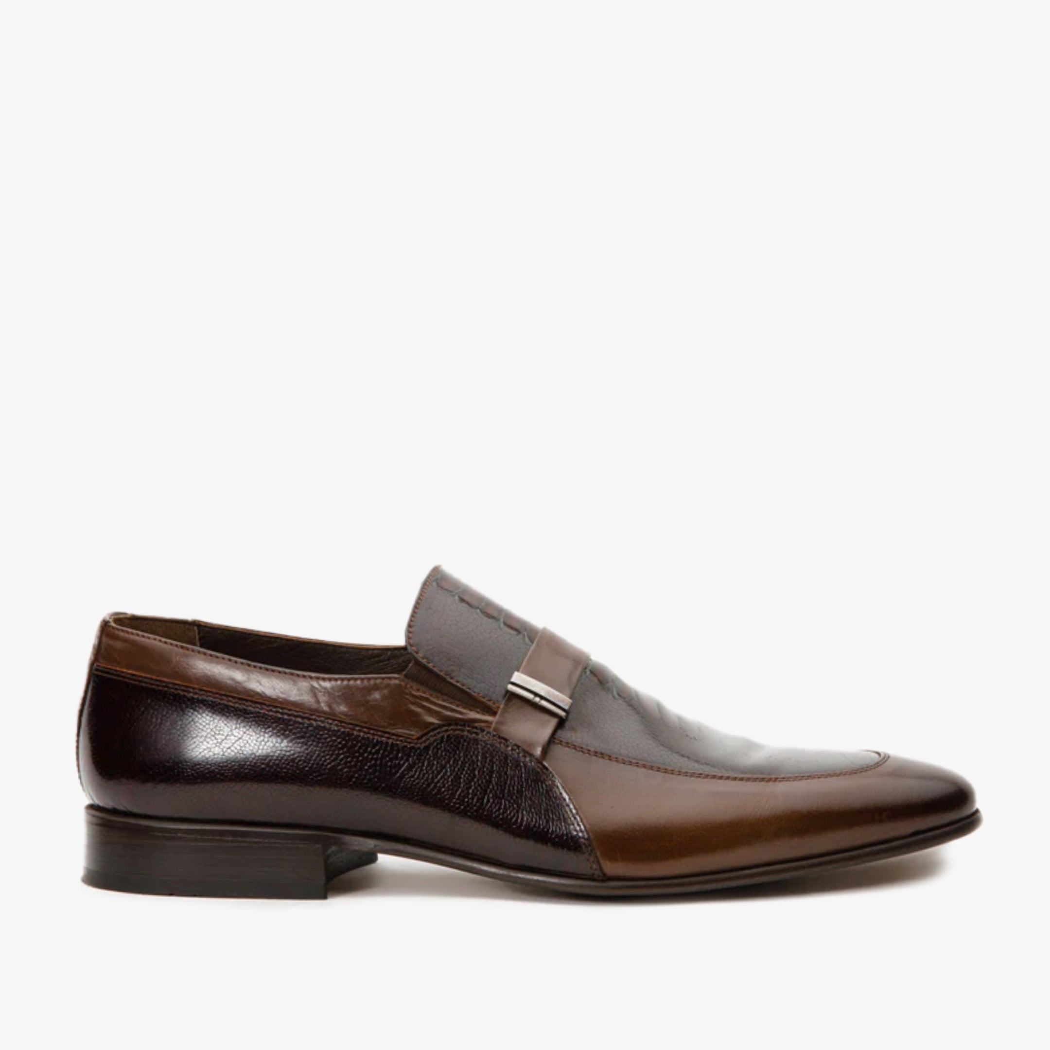 The Kazablanka Brown Leather Bit Loafer Men Shoe