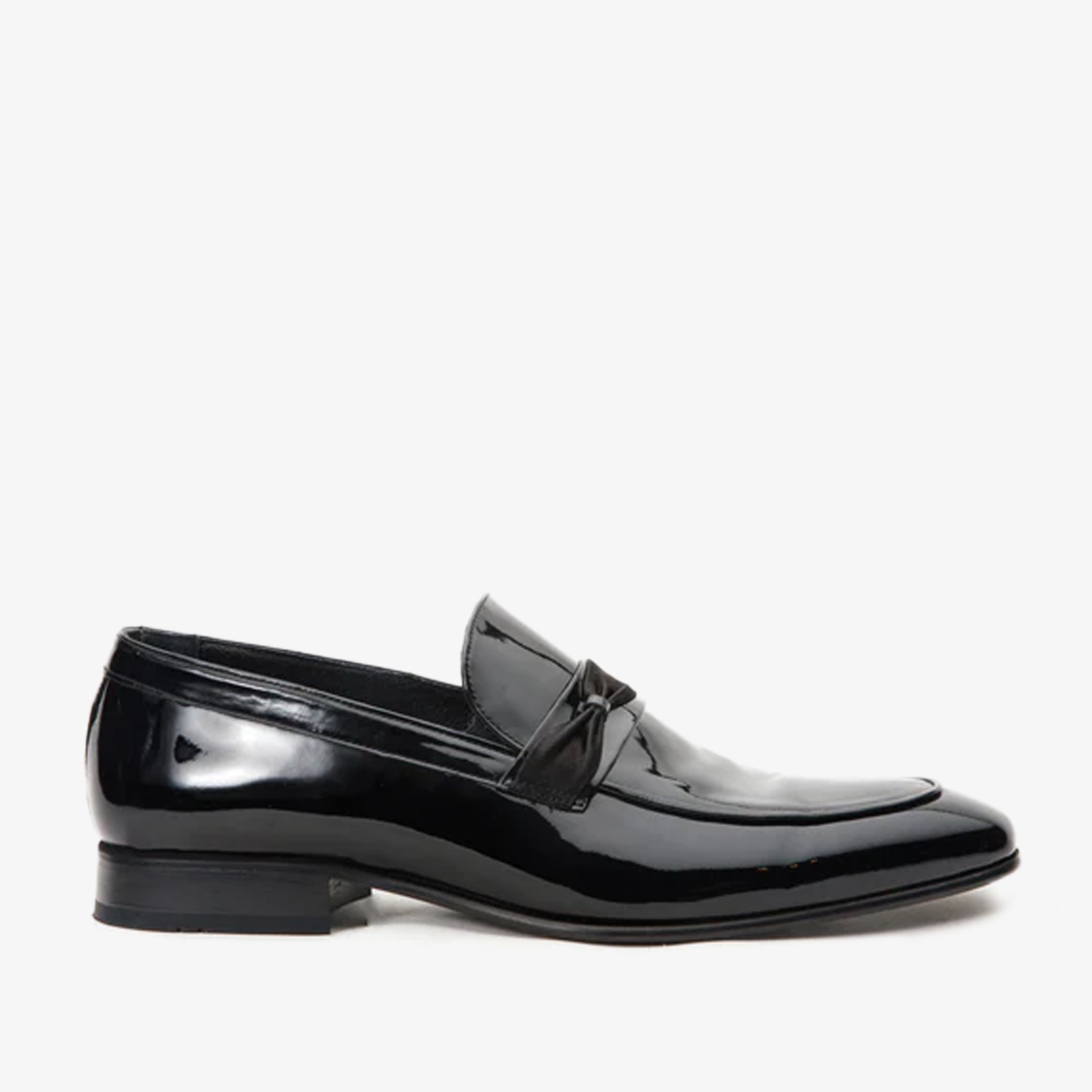 The Dodoma Black Patent Leather Loafer Men Shoe