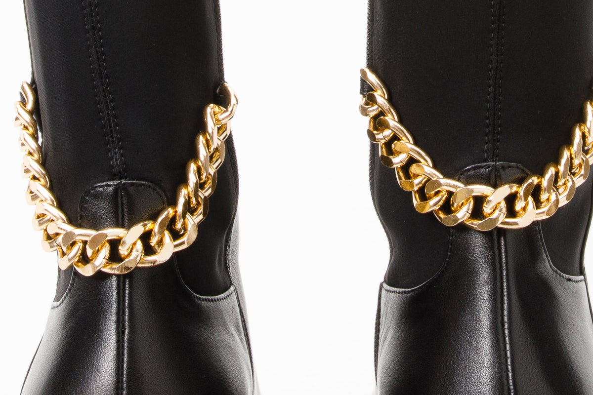 Vinci Leather The Tallin Black Leather Knee High Women Boot – product view 4