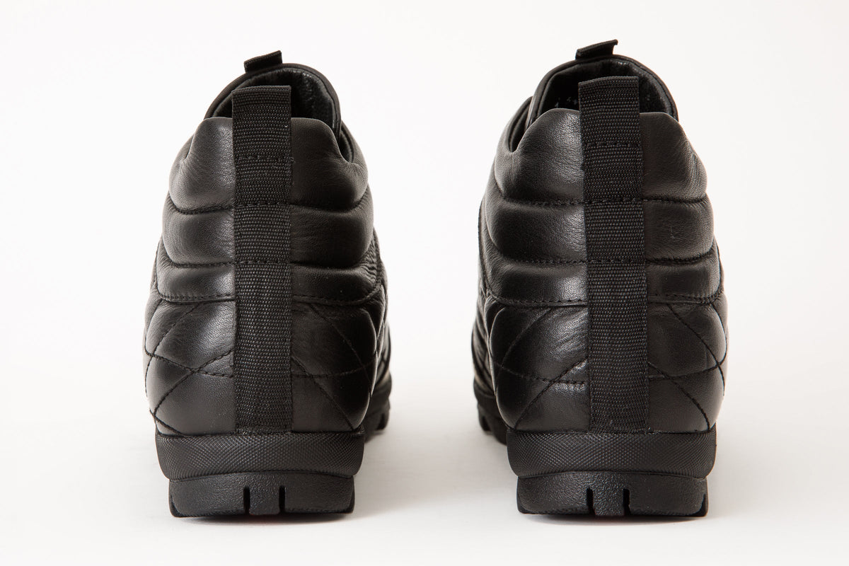 Vinci Leather The Riga Black Leather Casual Lace-Up Men Boots Final Sale! – product view 4