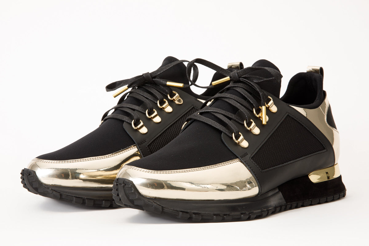 Vinci Leather The Emir Gold Leather Men Sneaker Limited Edition – product view 2