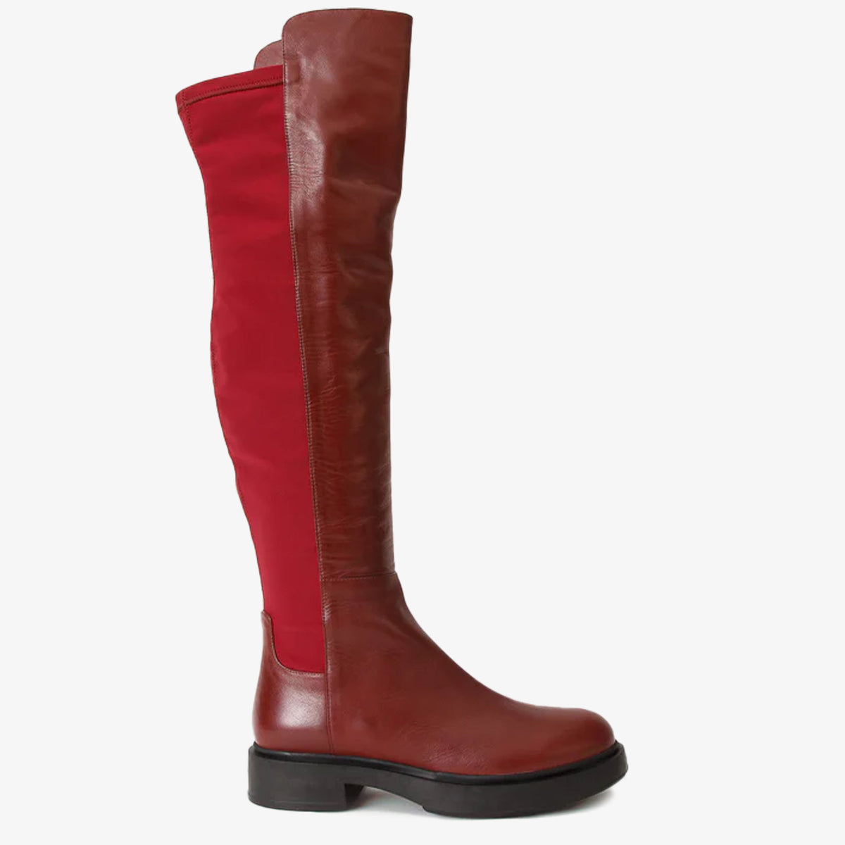 Vinci Leather The Harmony Belle Burgundy Leather Knee High Women Boot – product view 1