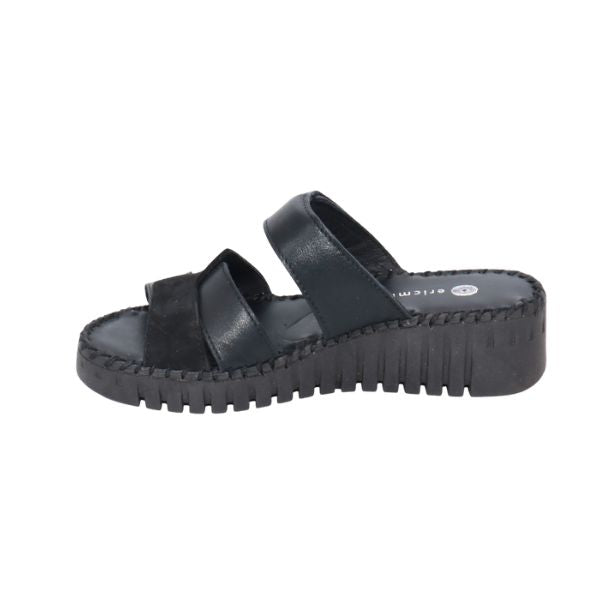 Eric Michael Darien Women’s Leather Wedge Sandal