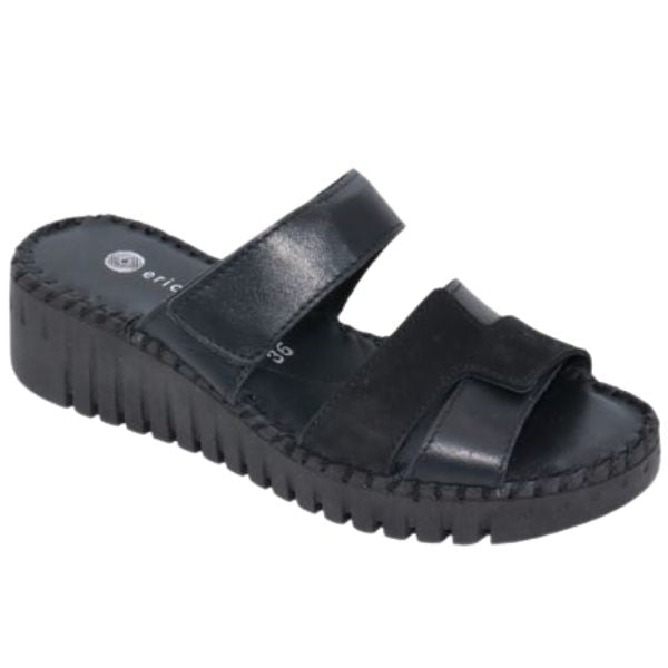 Eric Michael Darien Women’s Leather Wedge Sandal