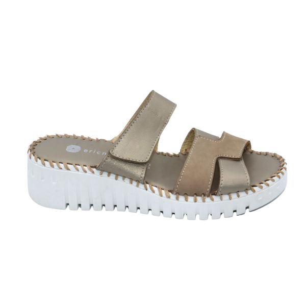Eric Michael Darien Women’s Leather Wedge Sandal