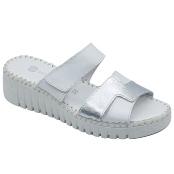 Eric Michael Darien Women’s Leather Wedge Sandal