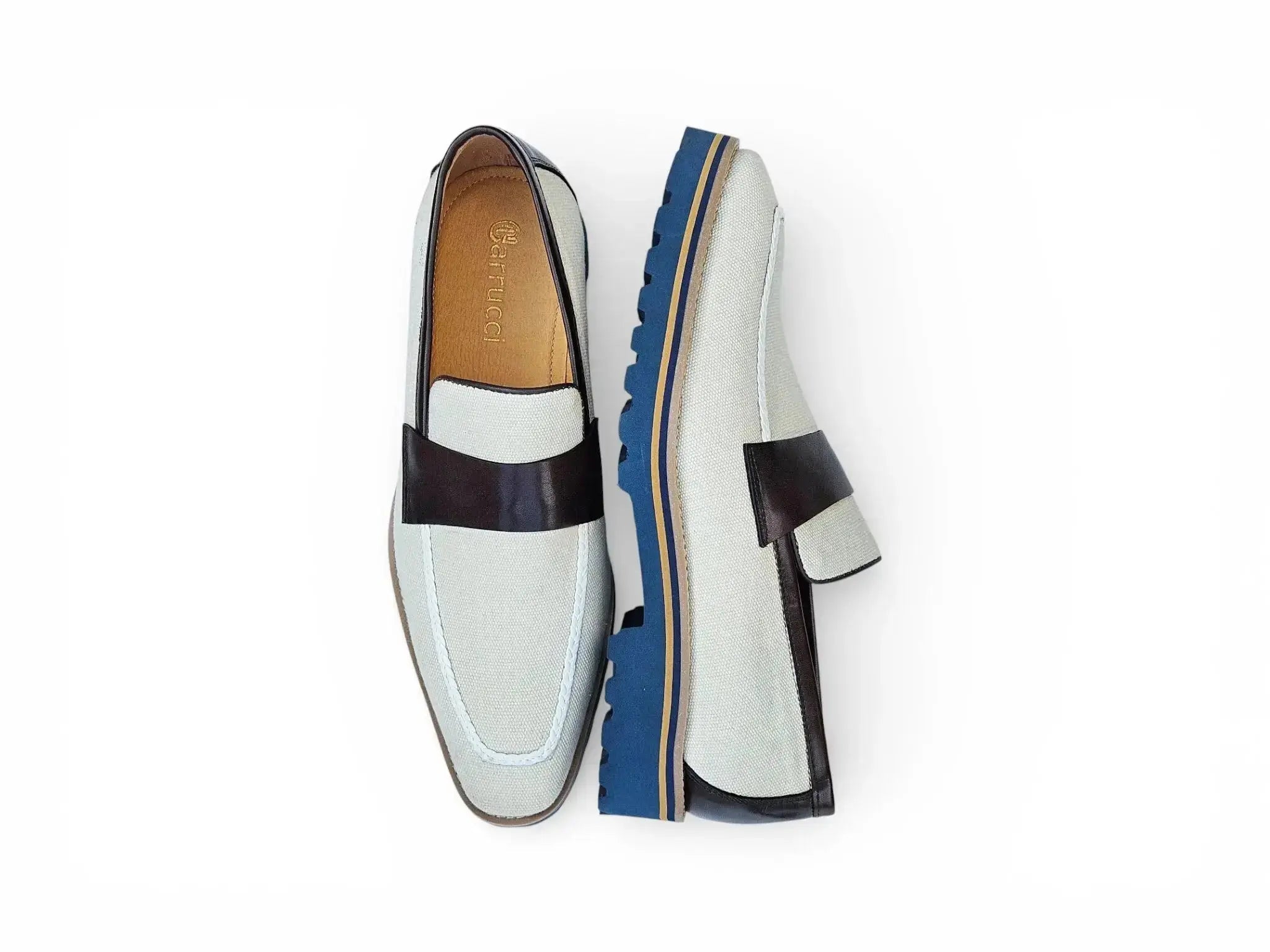 Denim Loafer in Lug Sole Carrucci Shoes Men's