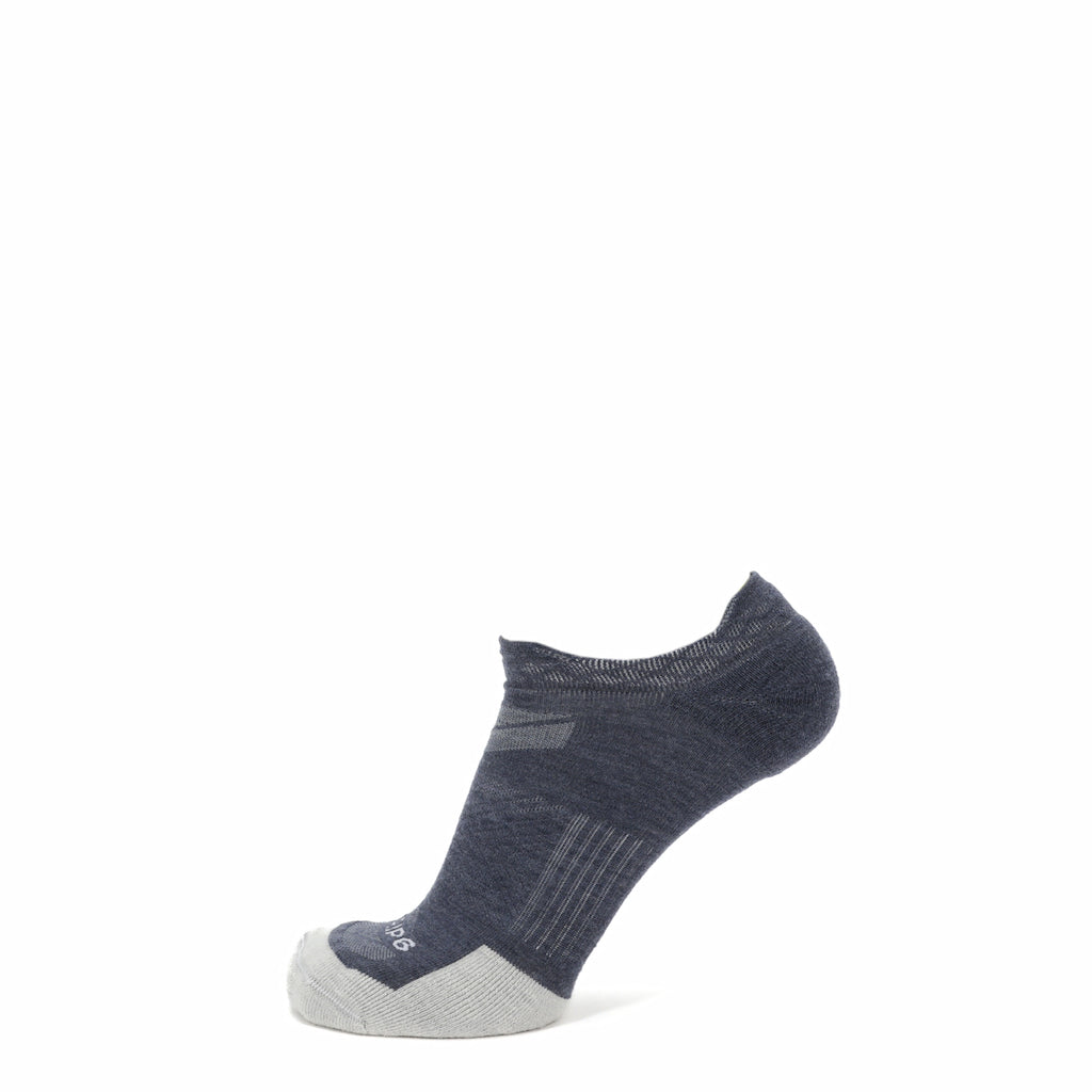 Denim - Run No Show Lightweight Merino Wool Sock