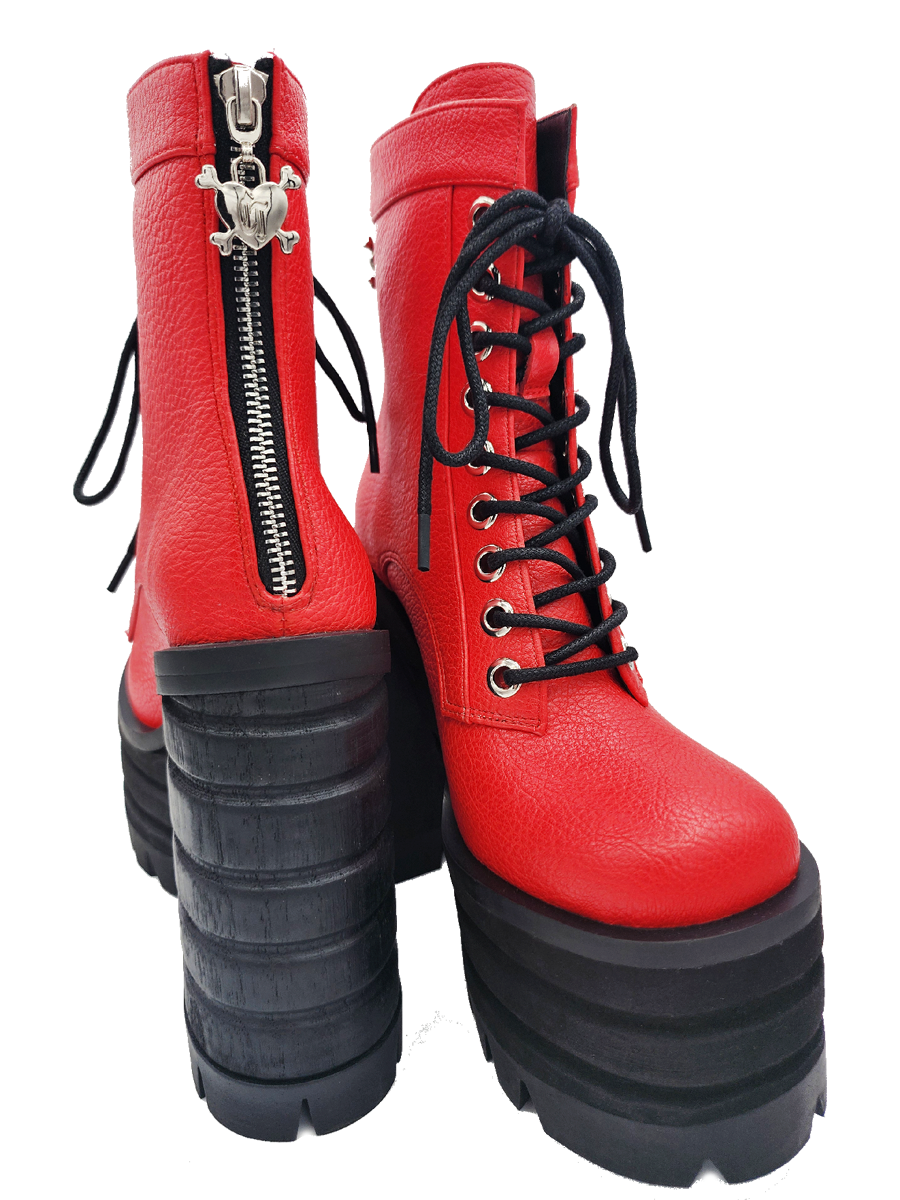 Charla Tedrick Diesel Boot - Red – product view 5