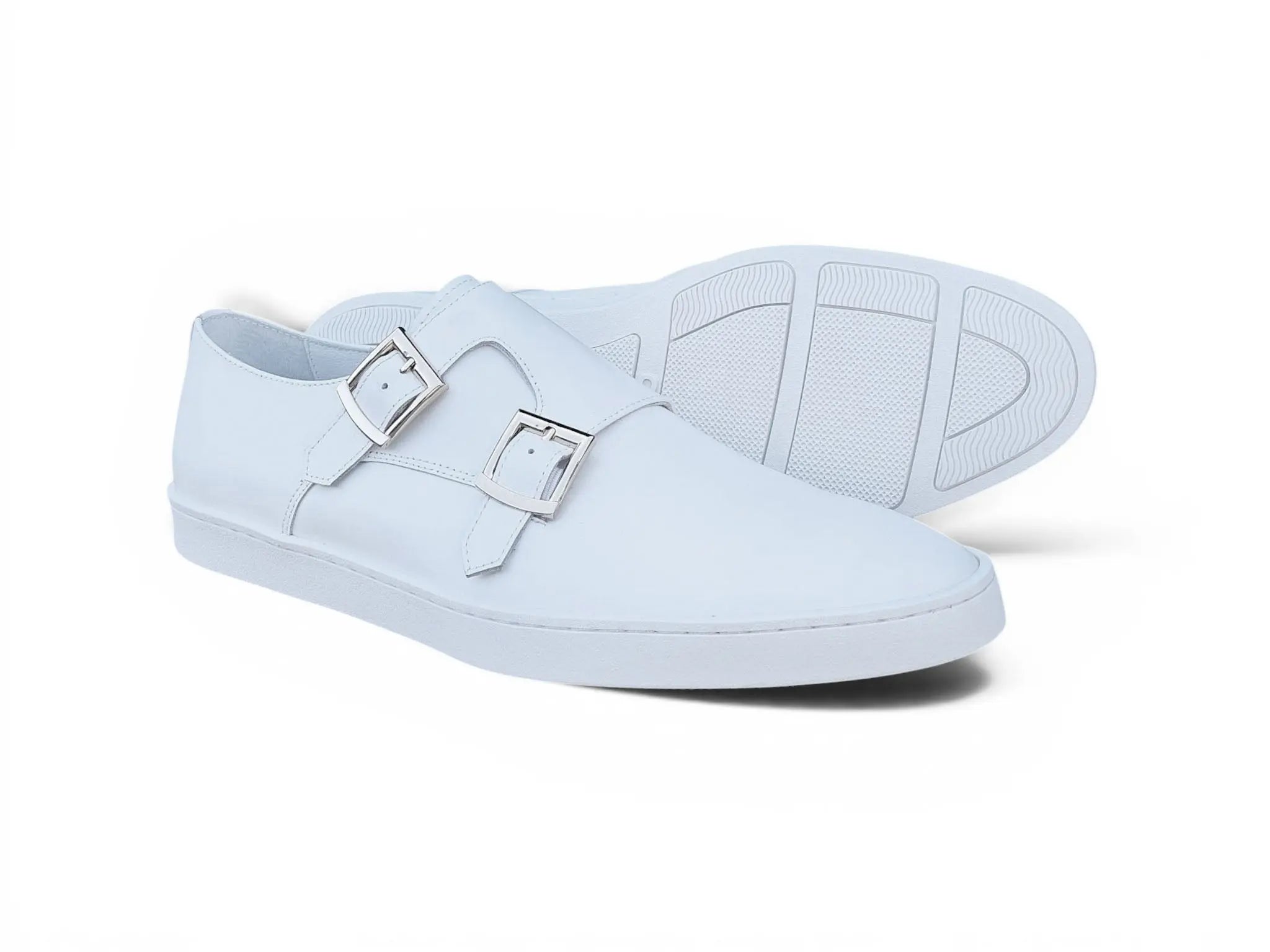 Carrucci Shoes Men's Double Monk Strap Leather Sneaker Comfort KS529 03