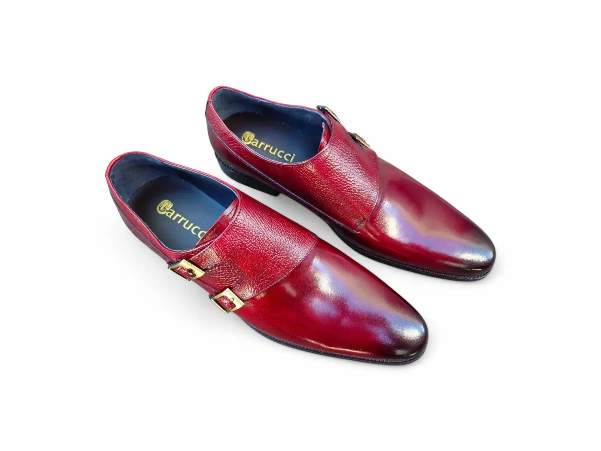 Carrucci Shoes Double Monk Straps Calfskin Leather KS099 3003 view 7