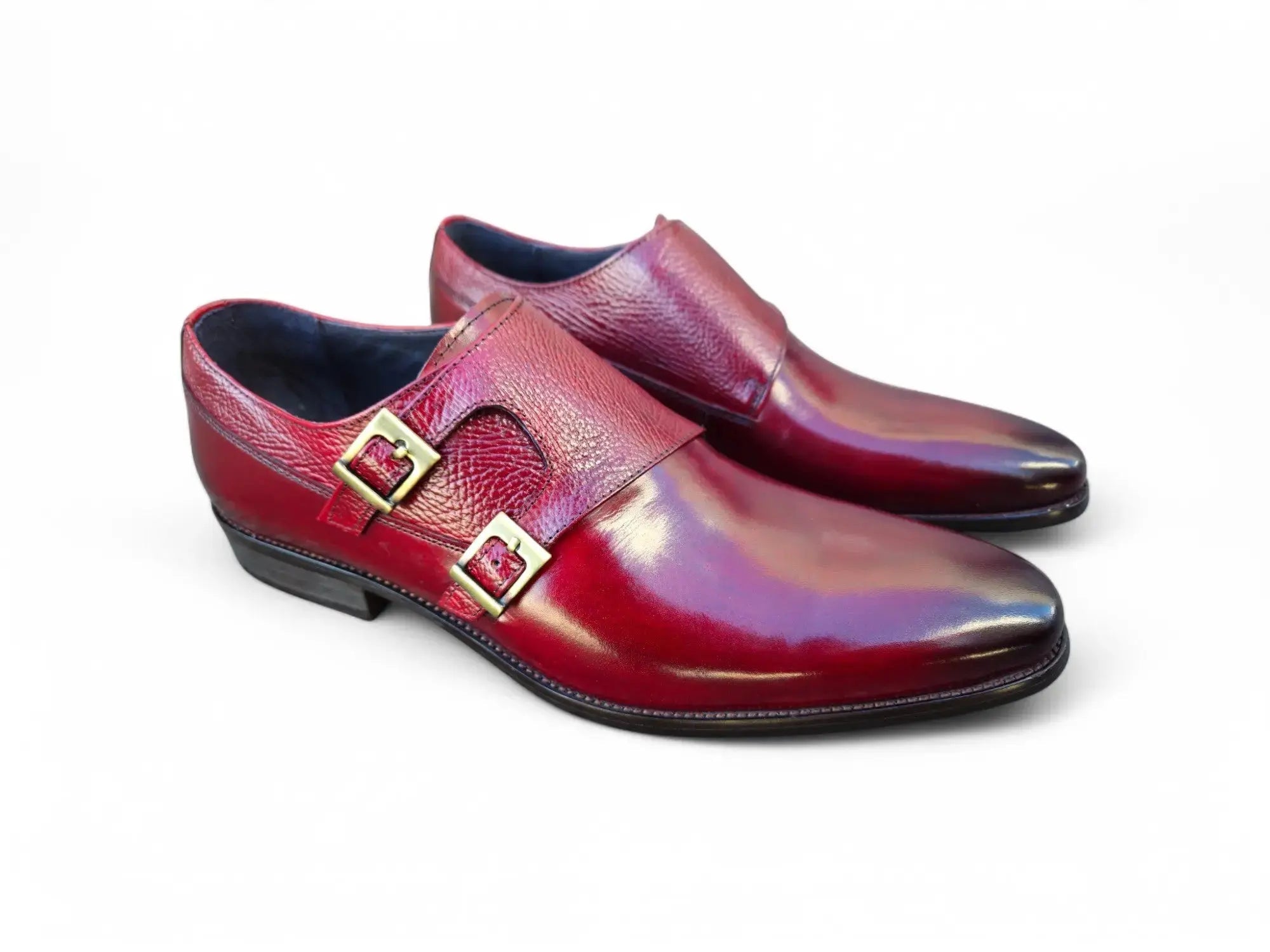 Carrucci Shoes Double Monk Straps Calfskin Leather KS099 3003 view 6