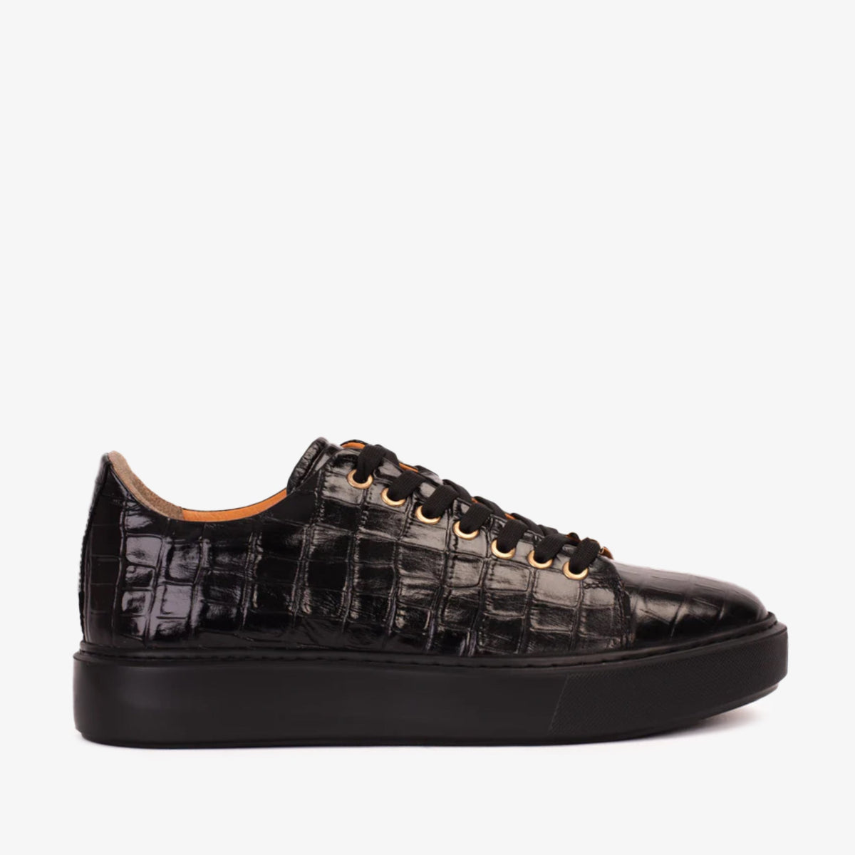 Vinci Leather The Dublin Black Leather Men Sneaker – product view 1