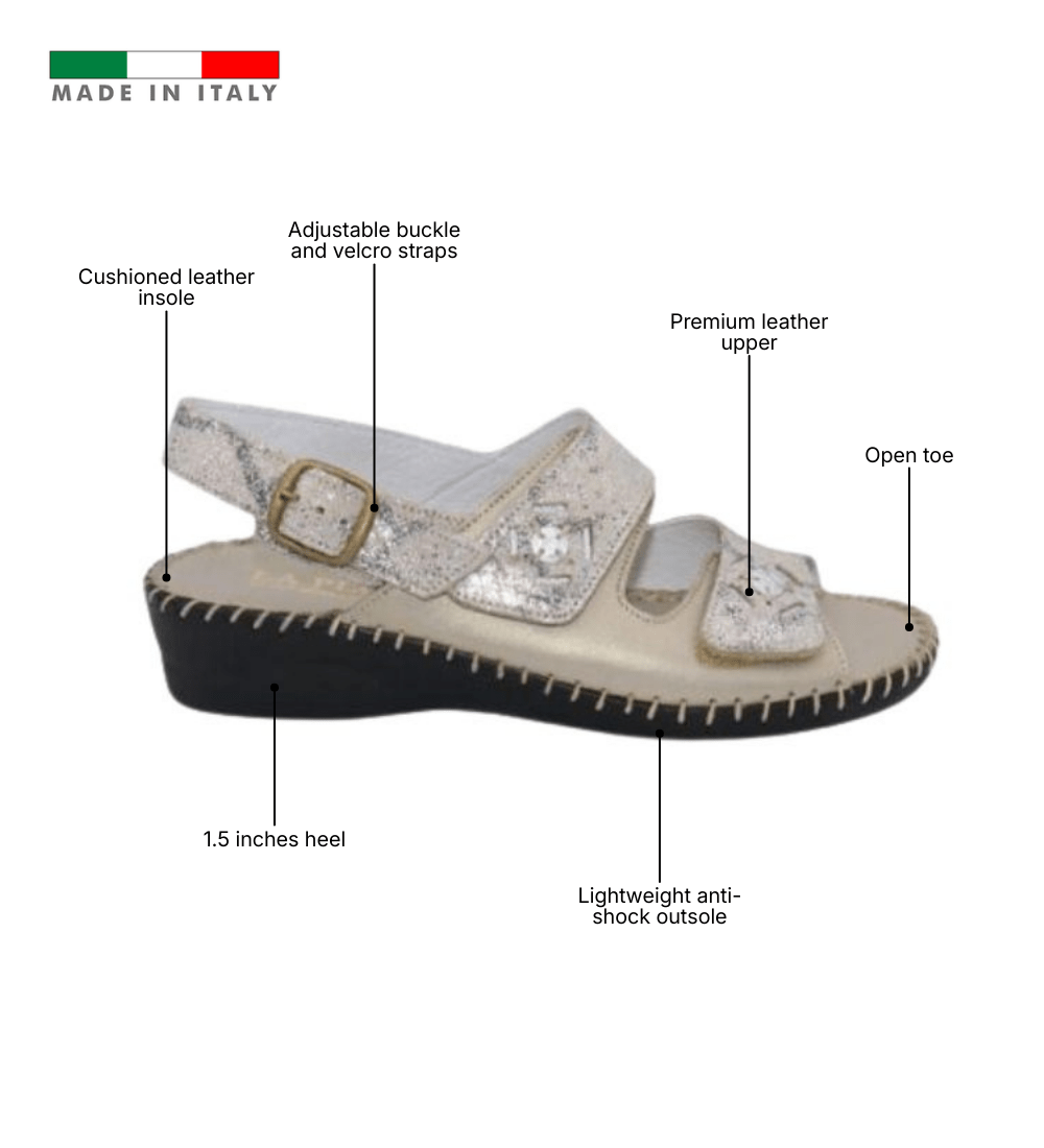 Dusty Women’s Slingback Leather Sandal