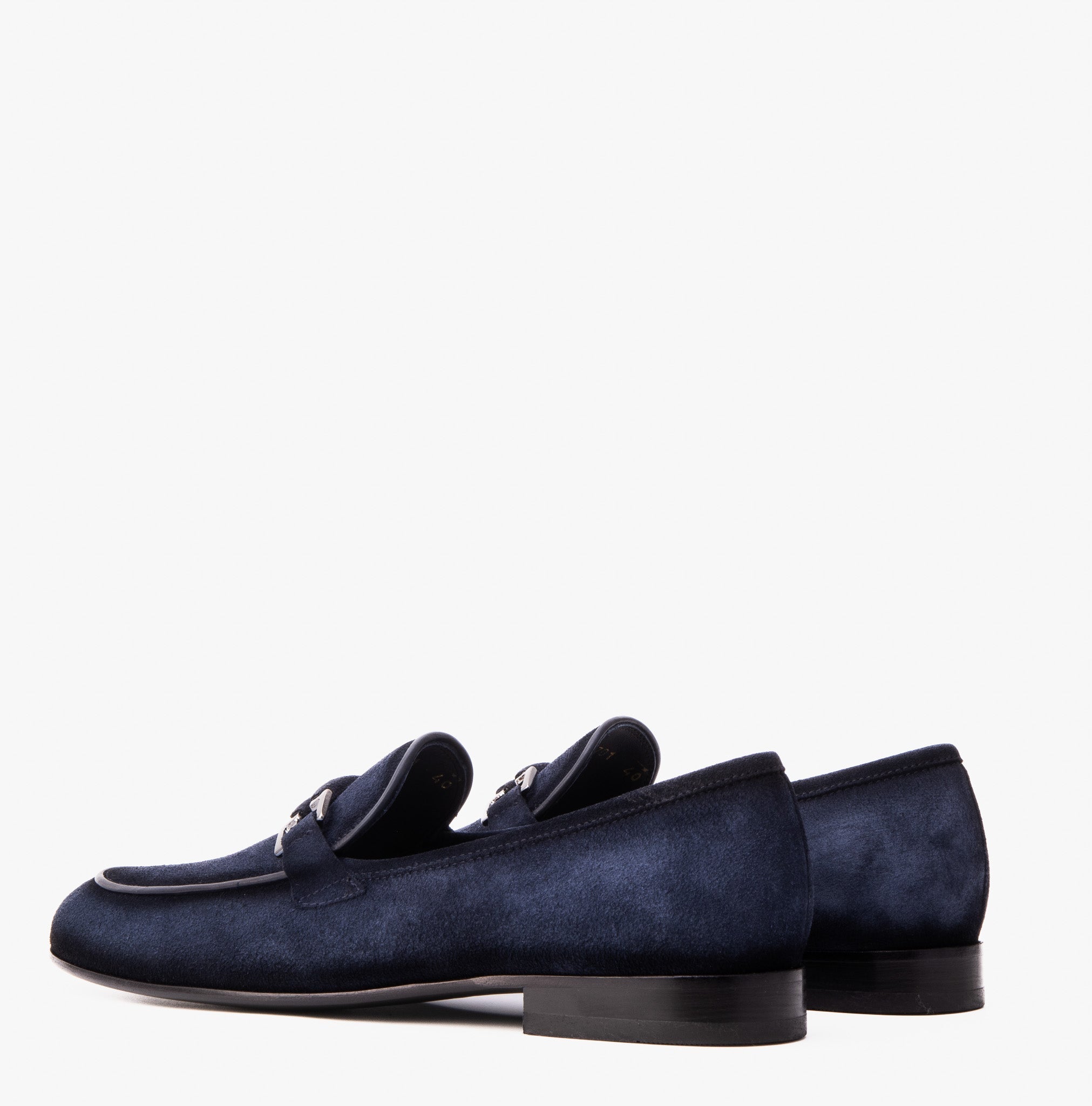 The Brooks Navy Suede Bit Loafer Men Shoe