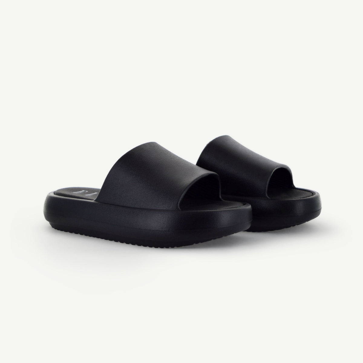 ST. TROPEZ: PLATFORM SLIDE - BLACK
