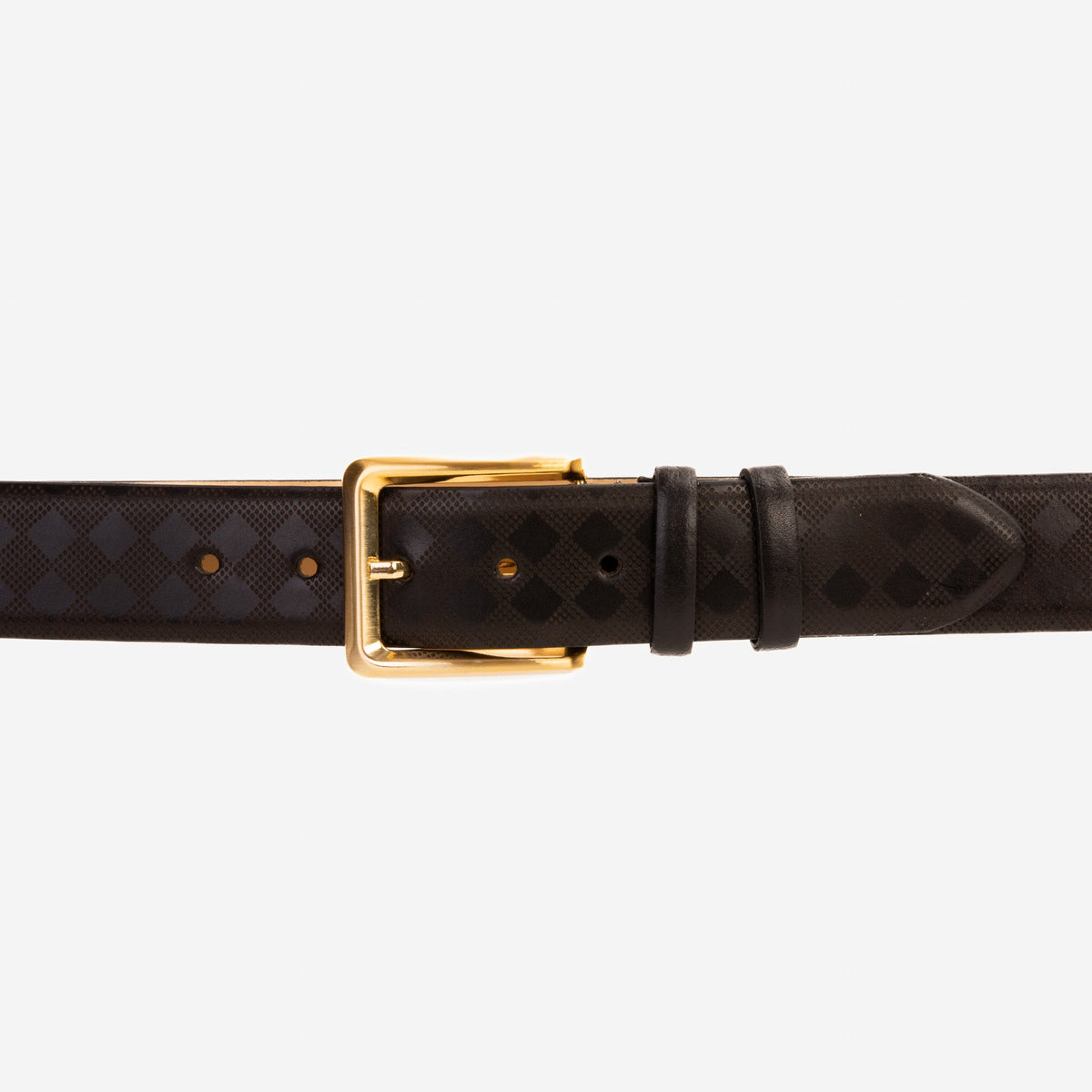 Vinci Leather The Cenova Black Calfskin Belt – product view 4