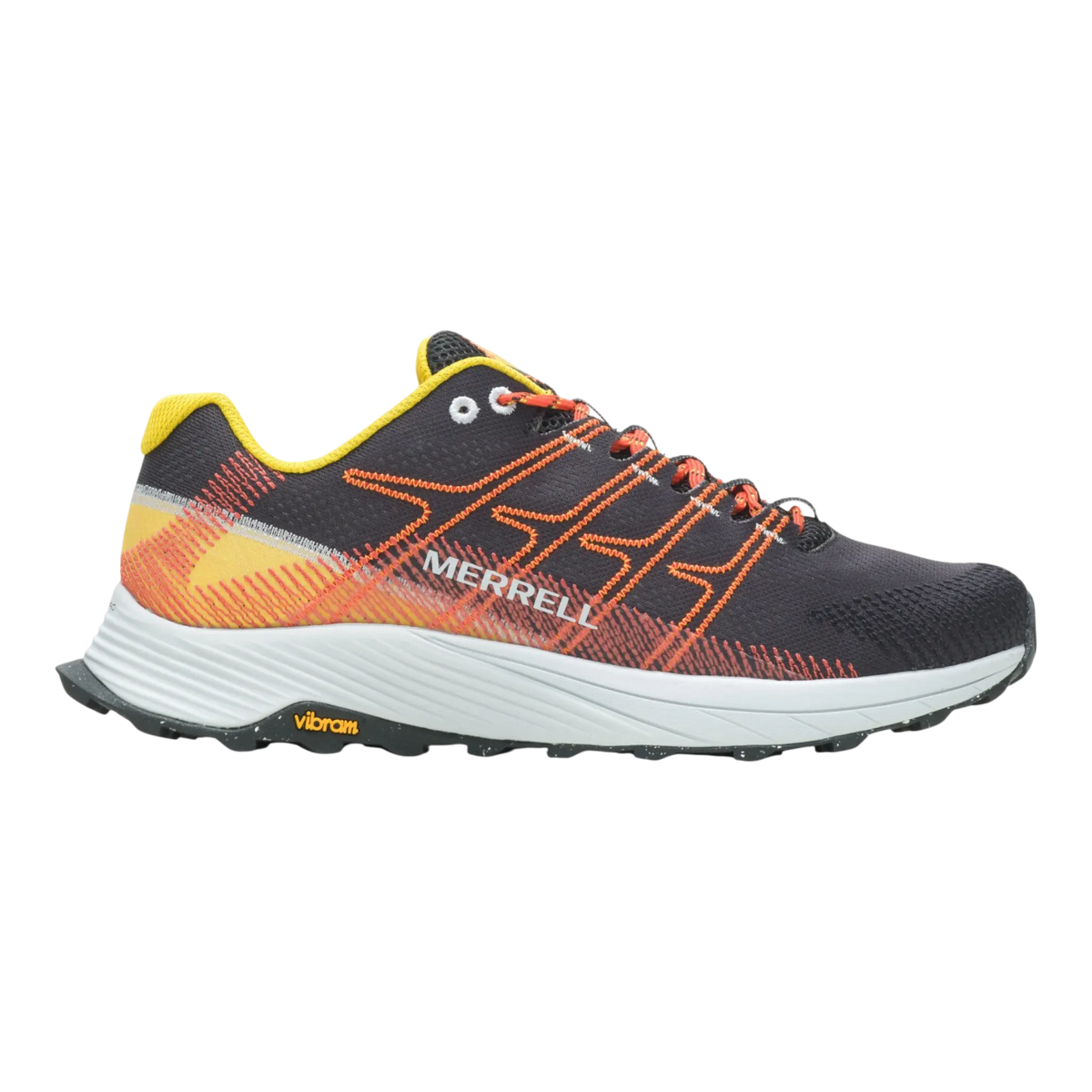 Merrell Moab Flight Men’s Trail Running Shoes Black/Sulphur – product view 1
