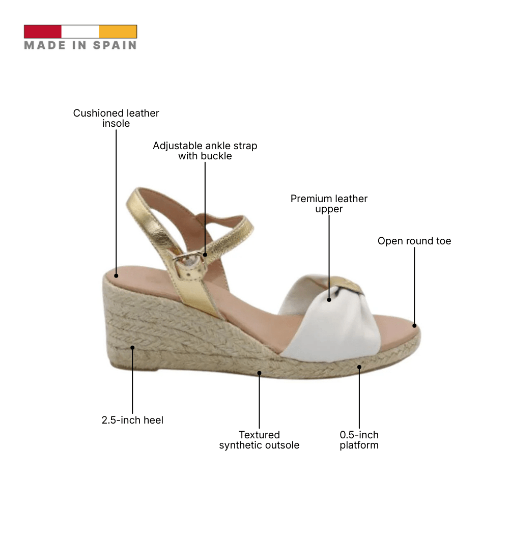 Eric Michael Bailey Leather Espadrille Wedge Sandal