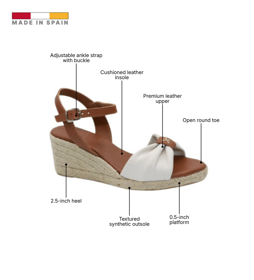 Eric Michael Bailey Leather Espadrille Wedge Sandal