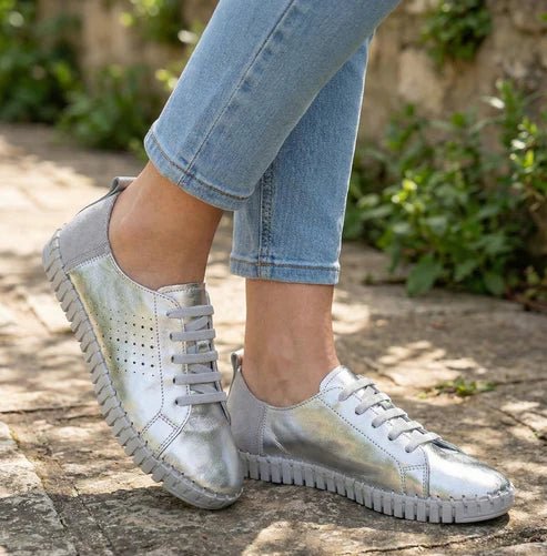 Eric Michael Brandie Women’s Perforated Leather Sneaker