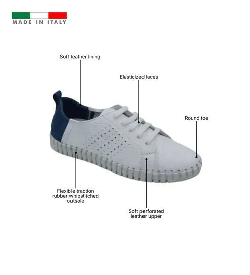 Eric Michael Brandie Women’s Perforated Leather Sneaker
