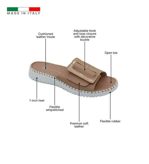 Eric Michael Darla Women’s Leather Comfort Sandal