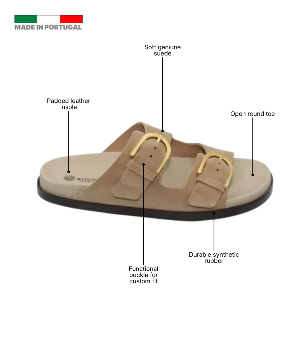 Eric Michael Gianna Suede Slide Sandal