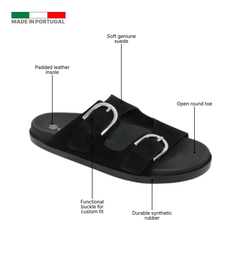 Eric Michael Gianna Suede Slide Sandal
