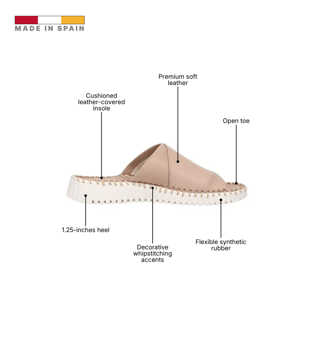 Eric Michael Gloria Leather Slide Sandal