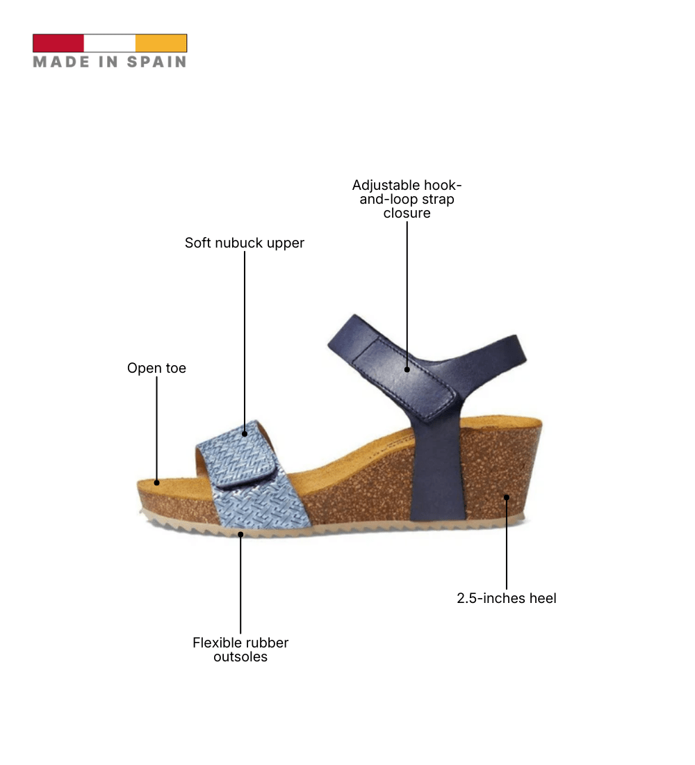 Eric Michael Gypsy Studded Fringe Wedge Sandal