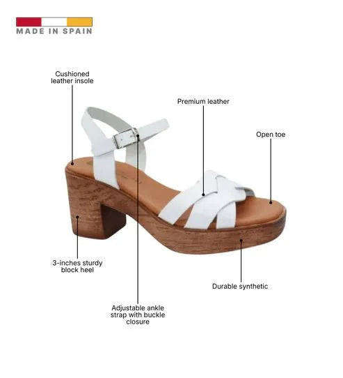 Eric Michael Heidi Women’s Platform Block Heel Sandal