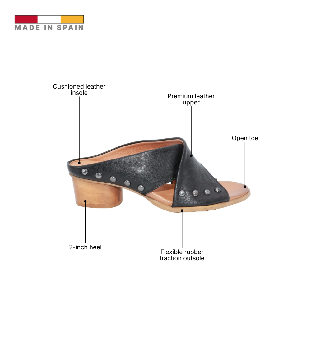 Eric Michael Hila Studded Crisscross Slide