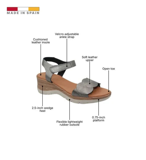 Eric Michael Honey Women’s Platform Wedge Sandal