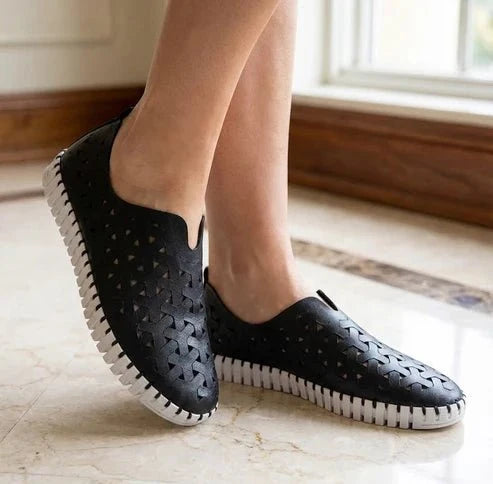 Eric Michael Inez Women’s Leather Platform Slip-On