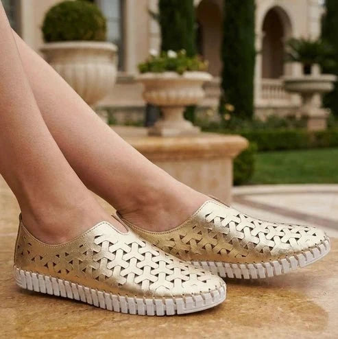 Eric Michael Inez Women’s Leather Platform Slip-On