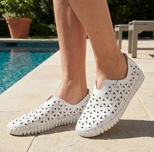 Eric Michael Inez Women’s Leather Platform Slip-On