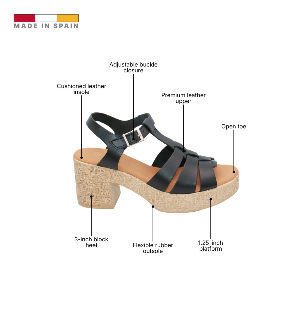 Eric Michael Joni Woven Leather Wedge Sandal