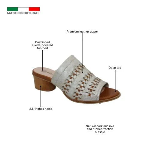 Eric Michael Lisbon Women’s Cork Wedge Slide Sandal