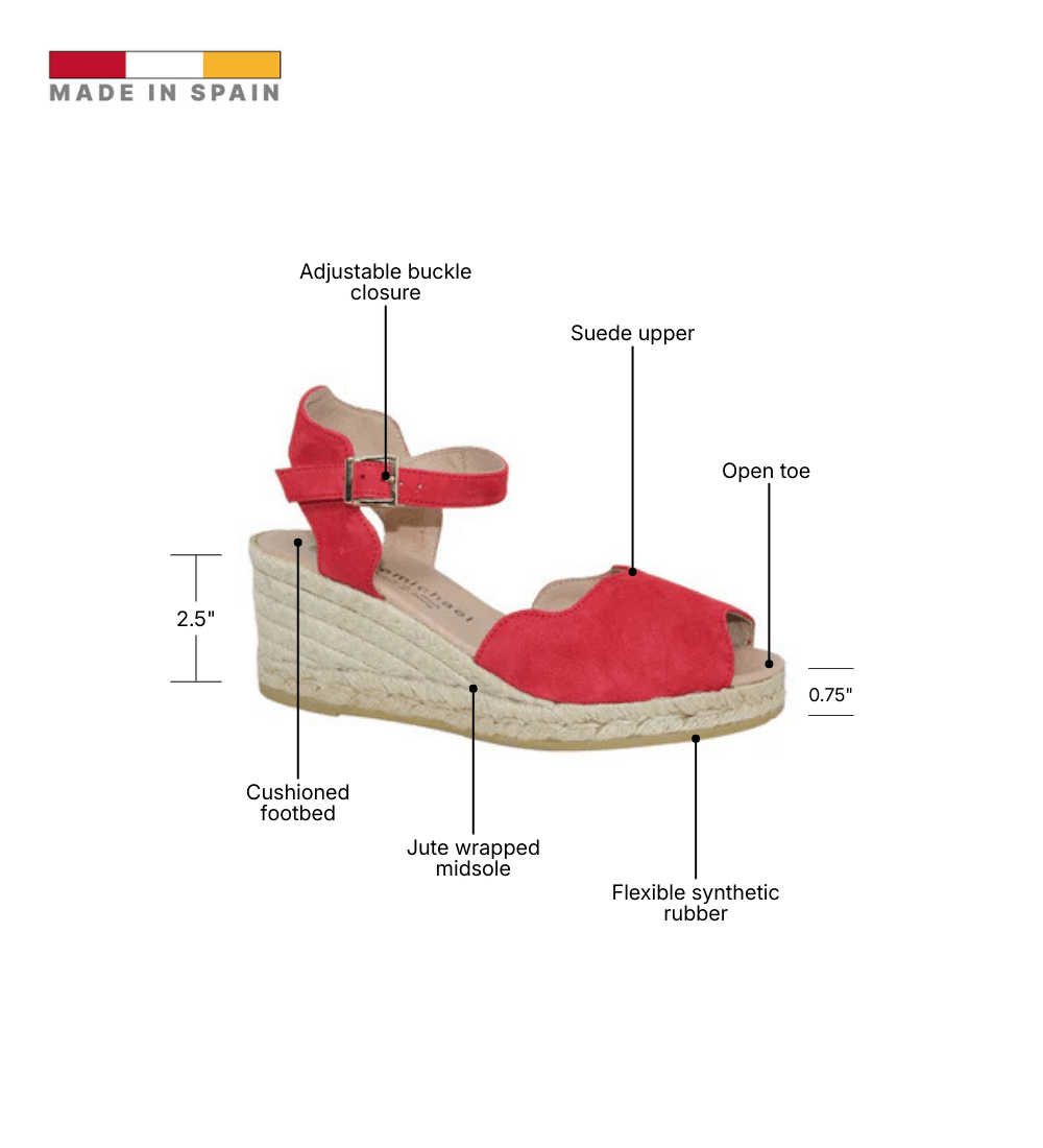Eric Michael Lupa Suede Wedge Sandal