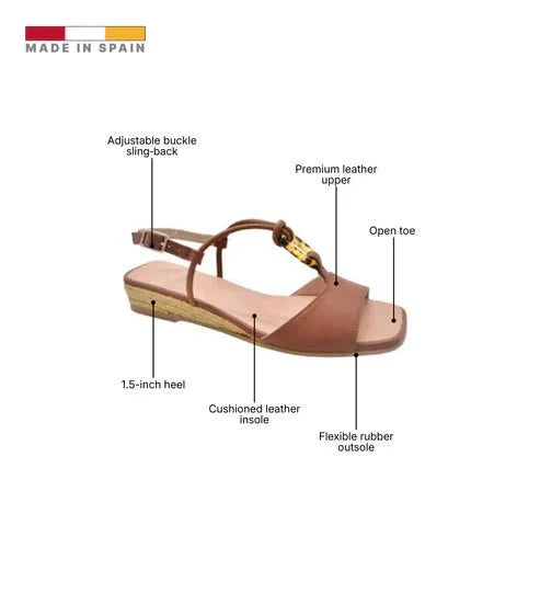 Eric Michael Miami Women’s Leather Espadrille Slingback