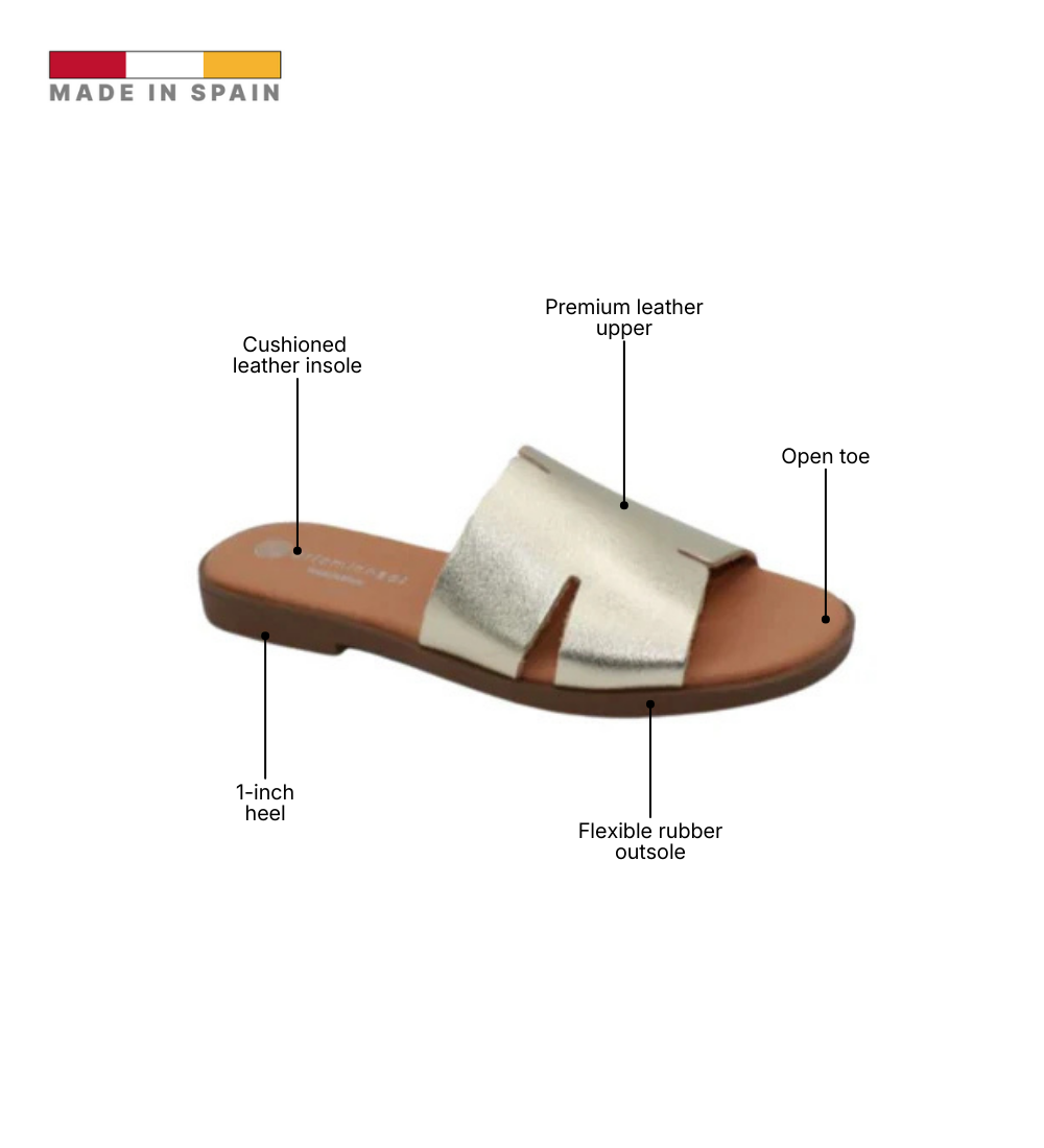 Eric Michael Molly Laser-Cut Slide Sandal