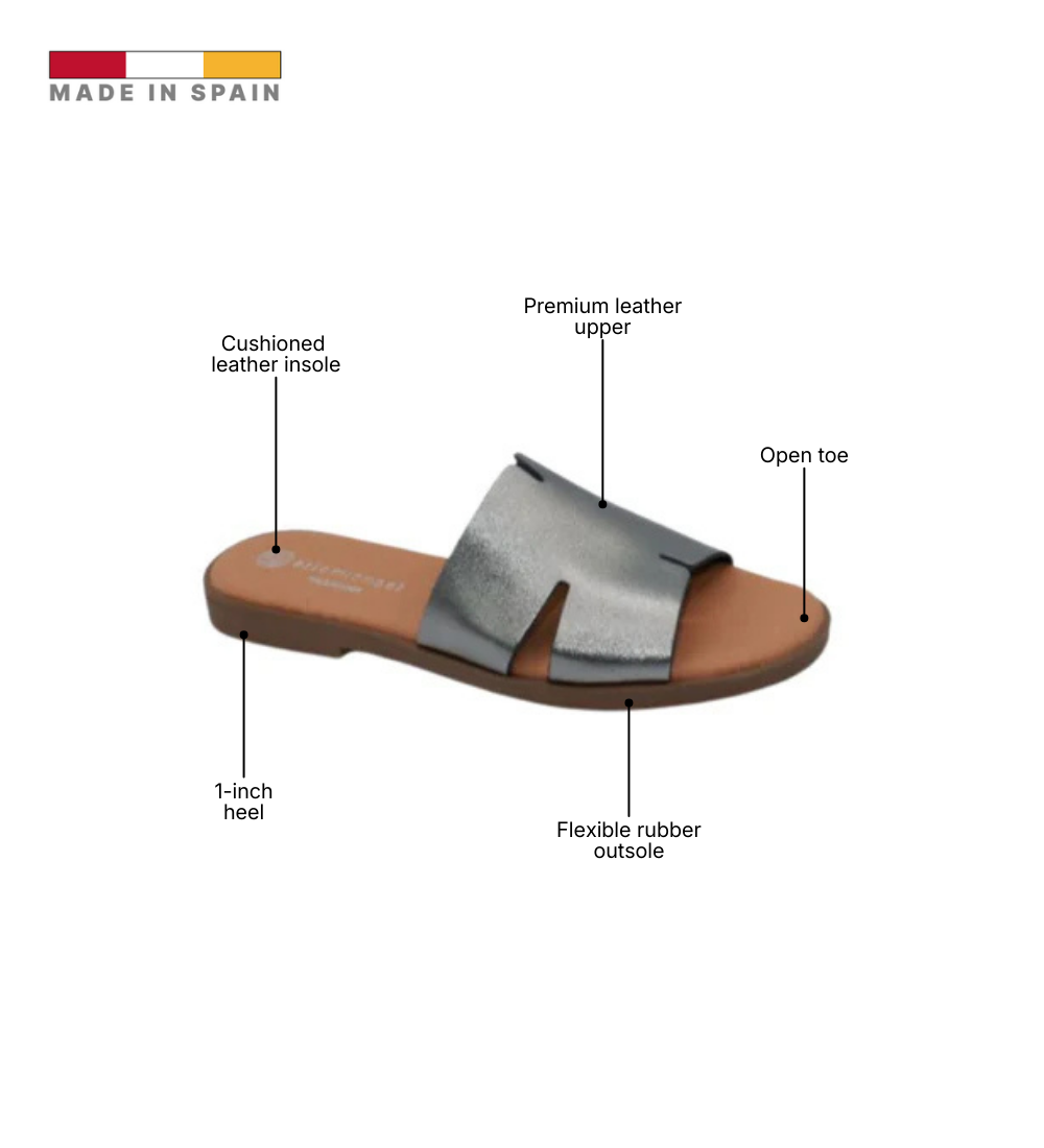 Eric Michael Molly Laser-Cut Slide Sandal